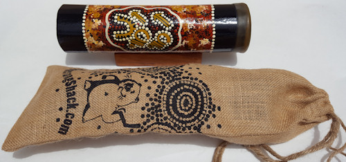 Emu caller packed in jute gift bag